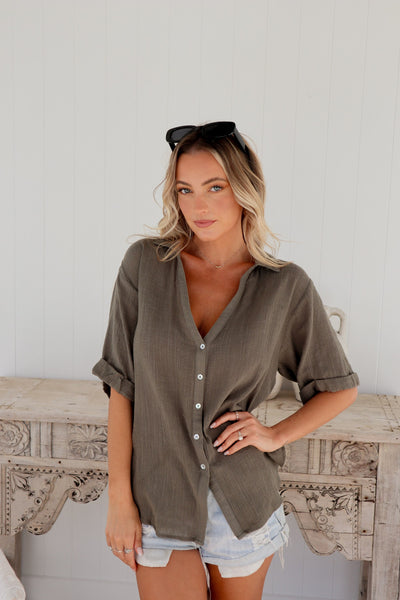 Mads Top - Khaki