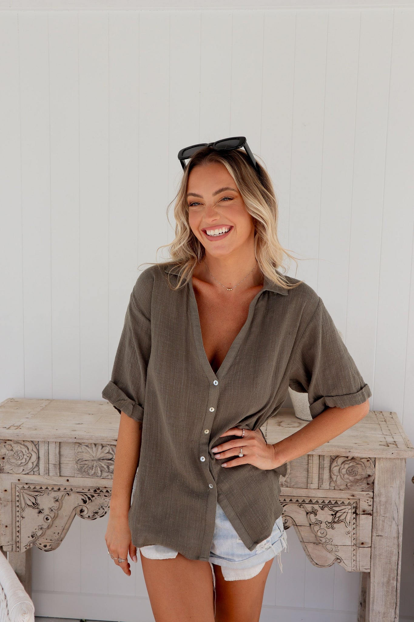 Mads Top - Khaki