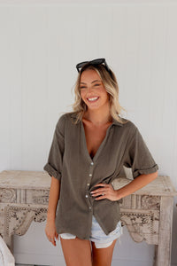 Mads Top - Khaki