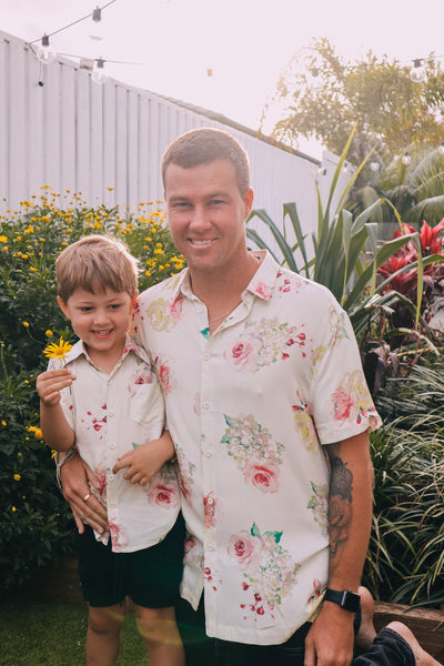 Kid's Button Up Shirt - Exclusive Floral Dream Print